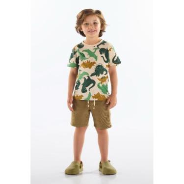 Imagem de Camiseta Dino em Algodão Infantil Up Baby, 3