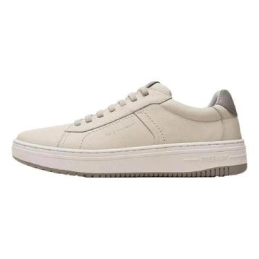 Imagem de Sapatênis freeway couro masculino evo02, Branco off, Cinza, 41
