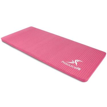 Imagem de ProsourceFit Joelheira de ioga extra grossa e almofada de cotovelo de 15 mm (5/20.3 cm) serve para tapetes padrão para articulações sem dor em ioga, pilates, exercícios de chão