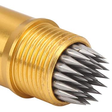 Imagem de Agulha de ponta Cue, boa fricção longa vida útil Conveniente puncionador de ponta de bilhar, para ponta de bilhar(Ouro)