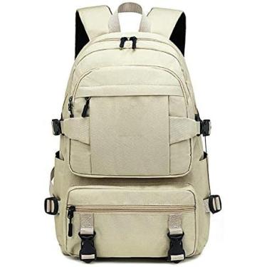 Imagem de Mochila Feminina Casual, Mochilas Para Meninas, Adolescentes, Escola, Com Porta De Carregamento USB, Resistente À Água, Mochila Escolar Para Laptop De Até 15,6 Polegadas, Bolsa De Negócios Para Vi