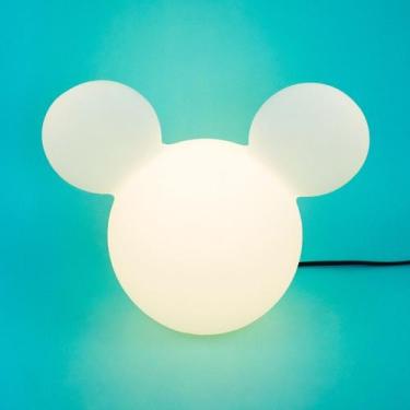 Imagem de Luminária Infantil Mickey Clean Licenciada Disney Abajur Quarto Decora