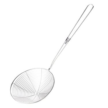 Imagem de Coadores de malha 1 peça coador de malha de aço inoxidável durável farinha de cozinha tela portátil filtro de malha peneira de farinha filtro de óleo escorredor de alimentos (cor: prata)