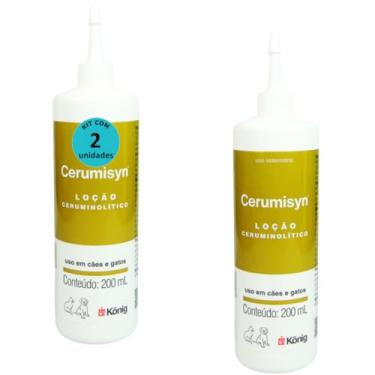 Imagem de Cerumisyn 200ml Loção Ceruminolítico König Kit Com 2 unid