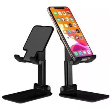 Imagem de Suporte de Mesa Articulado Ajustável Para Celular e Tablet supcelmesa supcelmesa - exclusivo WANYA® (Preto)