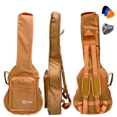 Imagem de Capa Para Violão Folk Cargo NY-600 Bege Acolchoada