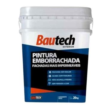 Imagem de Tinta Emborrachada Impermeabilizante Branca 20kg Bautech