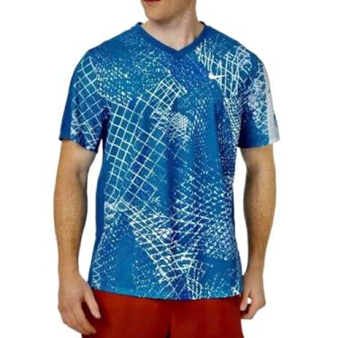 Imagem de Nike Camiseta masculina Court Victory G azul branca, Azul/branco, Large