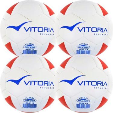 Imagem de Kit 4 Bola Futsal Vitoria Brx Max 200 Sub 13 (11/13 Anos) - Vitoria Es