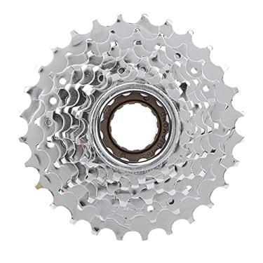 Imagem de QANYEGN Roda Dentada De Bicicleta, Peças De Reposição De Volante De Bicicleta Com Placa Cromada, Multivolante De Bicicleta Para Mountain Bike(8 Speed)