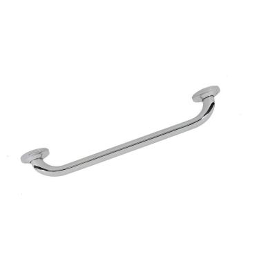 Imagem de Barra Alça Apoio 30cm Inox Acessibilidade Suporte Idoso Gestante Cadeirante PCD Box Esacada Corrimao Banheiro