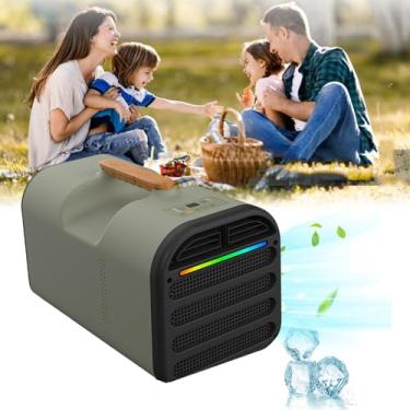 Imagem de Condicionadores de ar portáteis, ar condicionado externo de de 4500btu,baixo consumo de energia de 400w, vários modos, com luz ambiente,para barraca de acampamento, trailer,carro