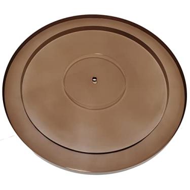 Imagem de Bandeja de acrílico para Pro-Ject Debut/T1/1Xpression, Music Hall MMF-2.1/2.2/2.3/3.3/5.1/5.1se/5.3/5.3se, Angels Horn e Crosley C6 toca-discos (cinza escuro)