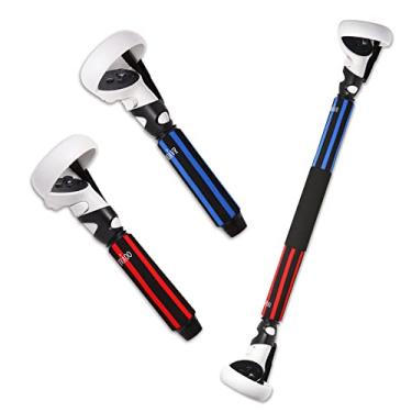 Imagem de OOAVR VR Game Handle Extension Grips for Oculus Quest 2 Controller,2 in 1 Multipurpose Long Arm/Dual Grip Accessories for Playing BeatSaber,Gorilla Tag and VR Game