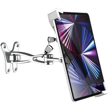Imagem de YOOZ Suporte antifurto para tablet, suporte de segurança para tablet com trava, suporte para tablet bloqueável para iPad, Galaxy Tab, E-Reader, Amazon Fire, mais tablets de 7 a 11 polegadas (parede)