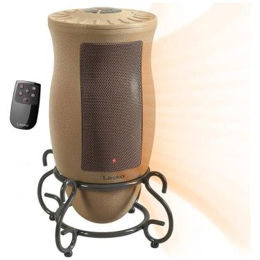 Imagem de Aquecedor Elétrico Cerâmico com Controle Remoto e Temporizador, 110V 1500W, Lasko 6435, Bege