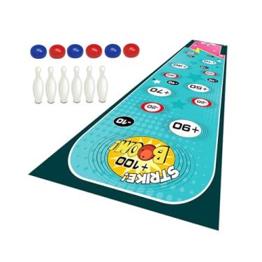 Imagem de rockible Conjunto de boliche infantil, jogo de mesa, jogo de tabuleiro, bola de ondulação para presente de aniversário