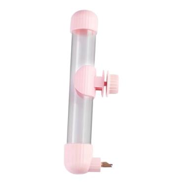 Imagem de Generic Bebedor de pássaros alimentador de água, fácil de instalar, recipiente portátil à prova de vazamento para pombos, periquitos, calopsita, Rosa 220ml