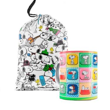 Imagem de Caneca Branca Mosaico Snoopy Mais saquinho de Presente Personalizado Snoopy