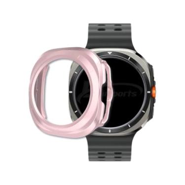 Imagem de Capa Protetora Rígida Bumper Case Vazada LTimports, compativel com Galaxy Watch Ultra 47mm Sm-L705F Lte (LT-Rose-Pink)