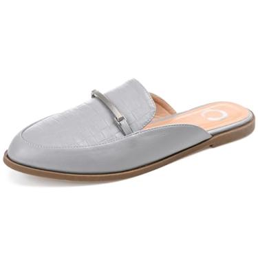 Imagem de Journee Collection Sapatilhas femininas Rubee sem cadarço com bico redondo, Azul, 41