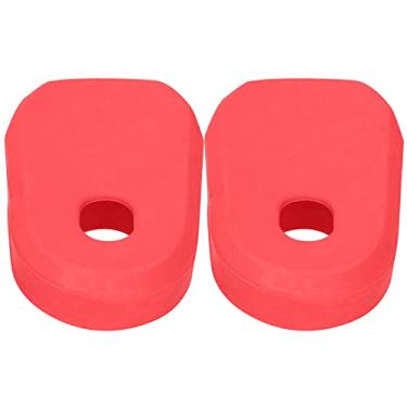 Imagem de Capa de manivela, capa protetora de manivela de silicone para casa para bicicleta para mountain bike(vermelho)