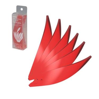 Imagem de HARIO RIB-6-TR Dripper Suiren Conjunto de 6 peças café vermelho gotejamento manual para 1 a 4 xícaras