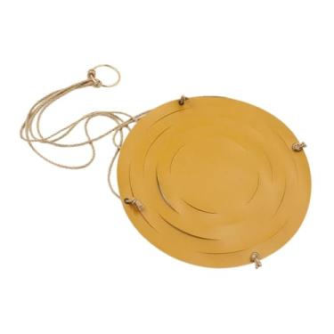 Imagem de Gralara Suporte para Vasos de Plantas Pendurado, Suporte para Vasos de Plantas, Decoração para Casa, Ondulada, Jardim, Vasos de Flores, Cesta Suspensa, Amarelo