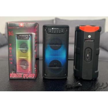 Imagem de Caixa de Som Amplificada Com Led Potente KTS-1711