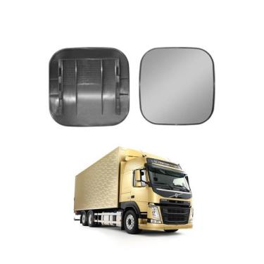 Imagem de Base c Vidro Retrovisor Volvo FH até 2009 Menor Convexo LD - Fabbof