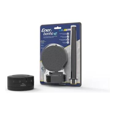 Imagem de Kit Chuveiro Ducha EnerBanho 4T Preto 6800W 220V + Braço Para Chuveiro
