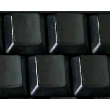 Imagem de Adesivos de teclado em branco com fundo preto não transparente