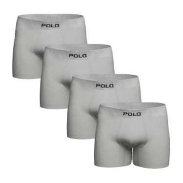 Imagem de Kit Com 4 Cuecas Boxer Polo 781 Algodão Sem Costura Sortida - POLO STA