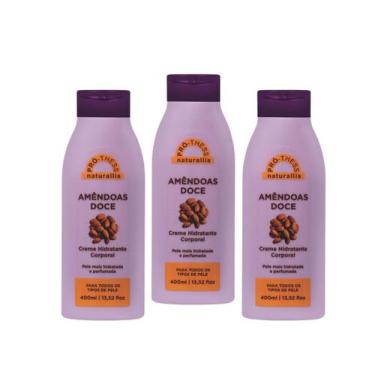 Imagem de Kit Creme Hidratante Corporal Amêndoas 3Un Nutrição Intensa - Pro Thes
