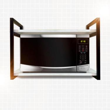 Imagem de Prateleira Para Micro Ondas Organizador Suspenso 40x60 - METAL DECORE