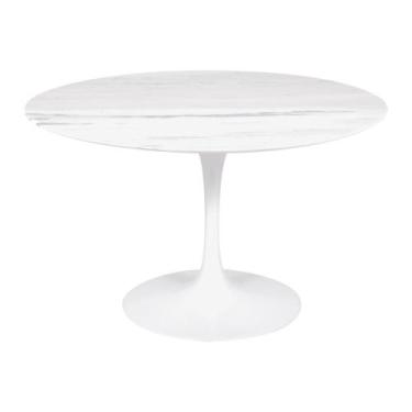 Imagem de Mesa Saarinen Redonda Espírito Santo 90cm - Base Branca - mgsaarinen