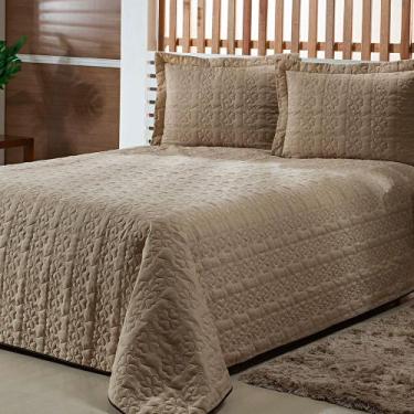 Imagem de Kit Colcha Cobre Leito Casal Queen Matelado Florido 03 peças - Vivaz C
