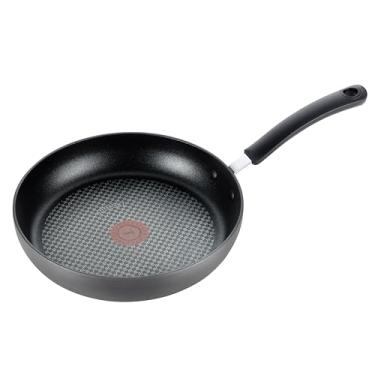 Imagem de T-fal E76505 Ultimate Hard Anodizado Resistente a Arranhões Titânio Antiaderente Indicador de Calor Anti-Warp Base Segura para lava-louças Seguro Forno PFOA, Panelas de Recolhimento / Frigideira Sem PFOA, 25 cm, Cinza