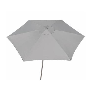 Imagem de Ombrelone Guarda Sol Malibu 2,40m Alumínio Jardim Piscina Cinza - 1106 Tobee