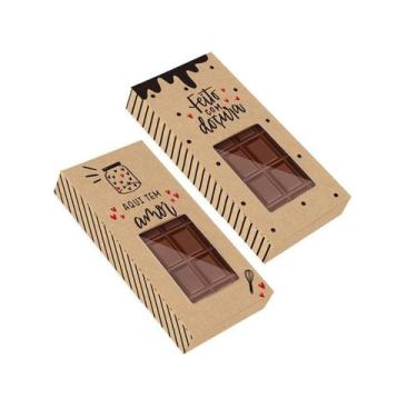 Imagem de Caixa Tablete kraft 14,5 X 7,5x 3,2. Com 5 unidades - Cromus 