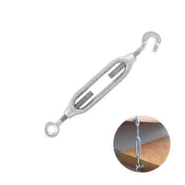 Imagem de Esticador Gancho Olhal Para Cabo de Aço de 3/8" Pol Mk, Esticador, Aço