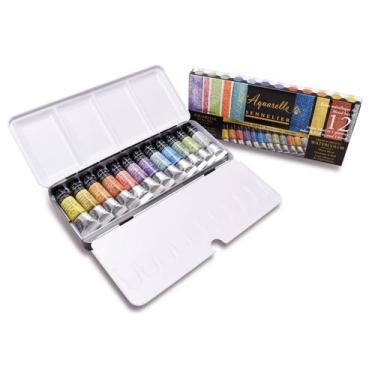 Imagem de Aquarela Sennelier L'Aquarelle Profissional 12 Cores Iridesc, L'Aquare