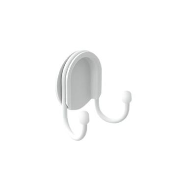 Imagem de Cabide de parede duplo adesivo - Branco - Smartfix
