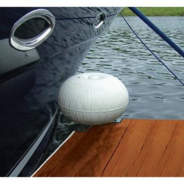 Imagem de Taylor Made Products Dock Pro Rodas infláveis para barco – Roda de doca de montagem em canto, branca (45,7 cm) – Cusions Boats, Protege docas, ferragens galvanizadas por imersão a quente – 2020108498