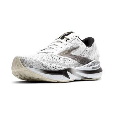 Imagem de Brooks Tênis de corrida masculino Adrenaline GTS 24 Supportive, Branco/preto/pelicano, 41 BR