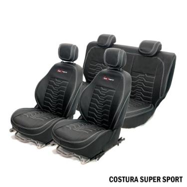 Imagem de Capa Banco de Couro Super Sport Fiat Novo Uno 2019 encosto Acoplado - 
