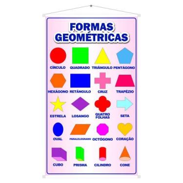 Imagem de Material Apoio Banner Pedagógico Formas Geométricas - Oc Shop