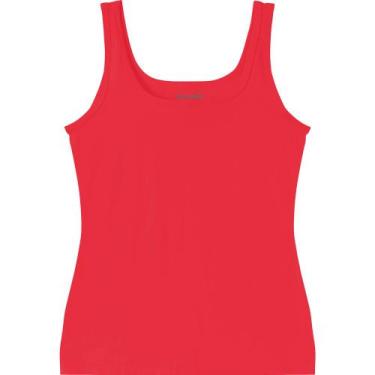 Imagem de Blusa Regata Básica Meia Malha Feminina Malwee Ref. 04494, Vermelho 20