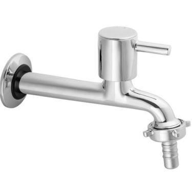 Imagem de Torneira pia cozinha com bico bucha 18 cm cromada 1/2 - KELLY METAIS