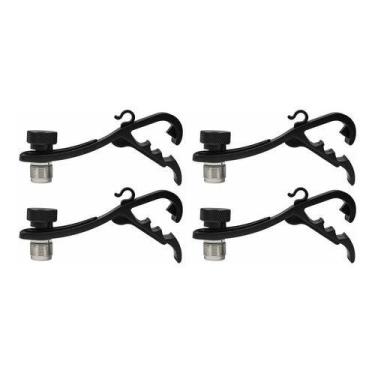 Imagem de Kit 4 Suporte De Bateria Clamp Para Microfone E Percussão - CSR